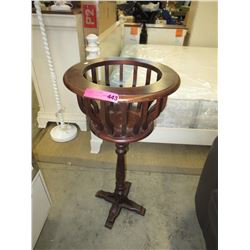 Wood plant stand