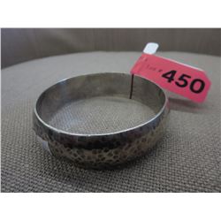 Hand made- Hammered Silver bracelet