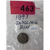 Image 1 : 1893 Silver 1 Shilling pin