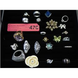 20 Fashion rings - used