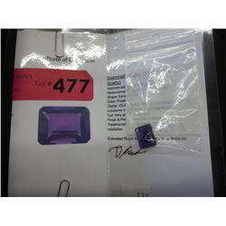 11.61 CT  Amethyst - emerald cut