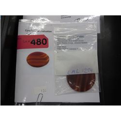152 CT Natural Carnelian agate - polished round