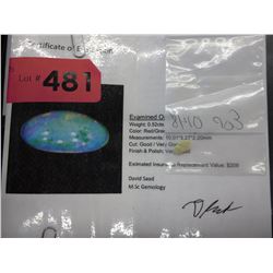 .52 CT Opal - Polished oval cabochon