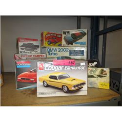 10 Vintage car model kits