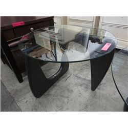 NEW Glass top side table