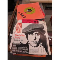 60 x 45 RPM records, Approx. count