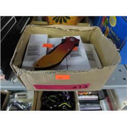 12 New folding knives - approx. count