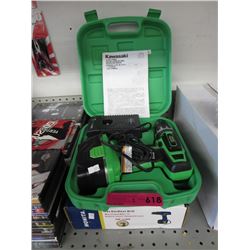 Kawasaki cordless drill, in case.