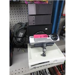 XBOX console with adapter