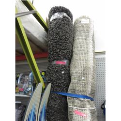 Black & grey shag area carpet - used