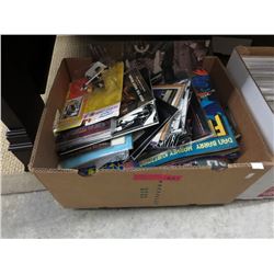 Large box of comics & books
