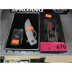 4 New folding knives