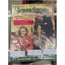 6 Vintage 1941 Movie Story magazines