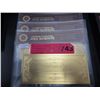 Image 1 : 3 Gold foil banknotes with certification