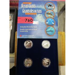 Canada's Ocean Giants 4 coin set