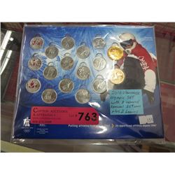 2010 Vancouver Olympic set w/ 3 red quarters