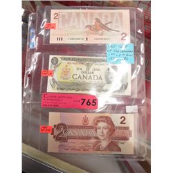 Last year of the Canadian $1 & $2 bills