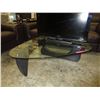Image 1 : NEW - Glass topped tri-corner table
