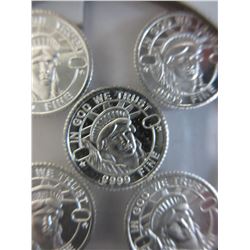 10 x .9999 Silver  - American Liberty Head rounds