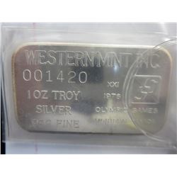 .999 Silver -1976 Montreal Olympic Games 1 oz. bar