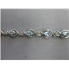 Image 1 : Ladies Blue Topaz & Diamond Bracelet