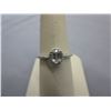 Image 1 : Victorian style - White Topaz solitaire ring