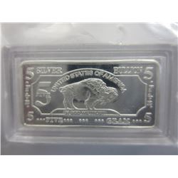 2015 - .999 Silver Buffalo bar - 5 grams