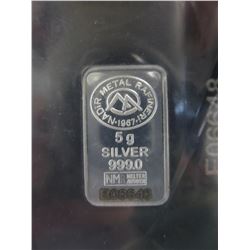 2015 - 5 gram .999 Silver Turkish Mint bar