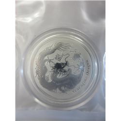 2012 - 999 Silver 1/2 oz. Year of the Dragon Round