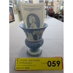 Wedgwood Blue Jasperware miniature vase