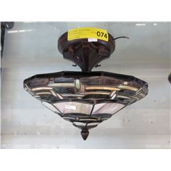 Stained glass light fixture
