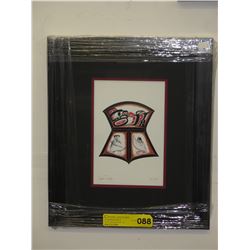 Framed Richard Shorty print "Copper Design"