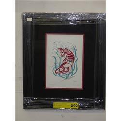 Framed Richard Shorty print "Salmon Eagle"