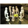 Image 1 : 5 Carved stone parrot statues