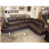 Image 1 : NEW - 3 Piece Brown Leather Sectional