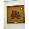 Image 1 : Framed Native wood carving