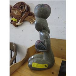 Carved soapstone statue