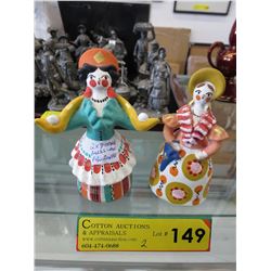 2 Dymkovo Russian figurines