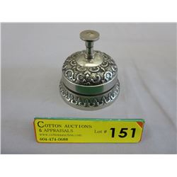 Ornate cast front desk bell