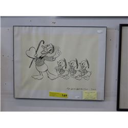 Walt Disney "Mr. Duck Steps Out" Silkscreen - Reprint