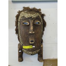 Vintage wood carved mask