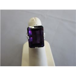 21.41 CT Amethyst Solitaire Ring