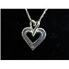 Image 1 : 10KT Yellow Gold Heart-Shape Diamond Pendant