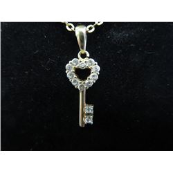 10KT Yellow Gold Pendant & Chain