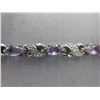 Image 1 : Amethyst & diamond bracelet