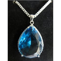 Blue Topaz Pendant