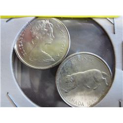 20 x 1967 CDN Centennial Cougar coins