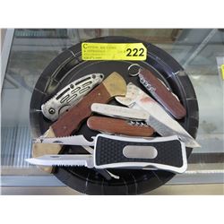 6 Used folding knives