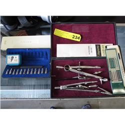 Vintage Drafting tools and Additor