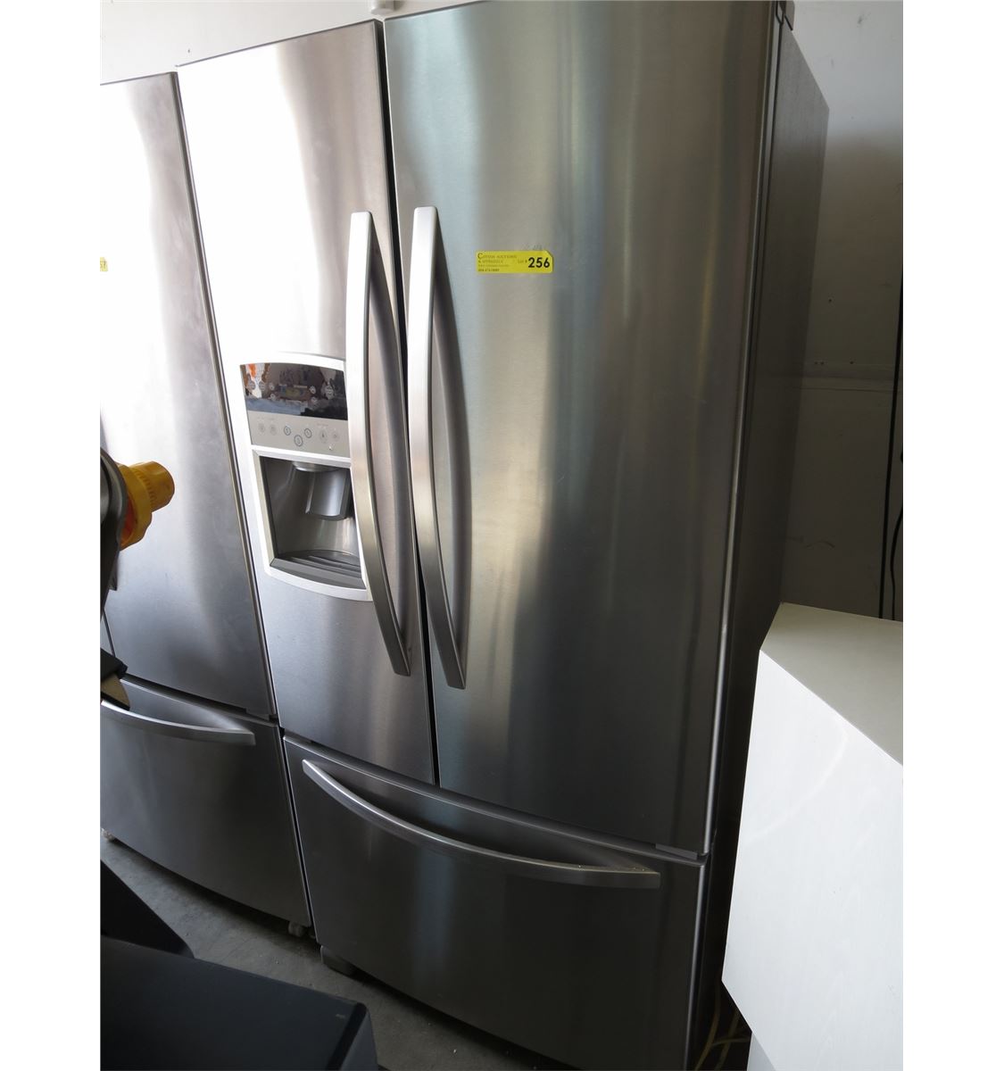 New French door fridge with bottom mount freezer